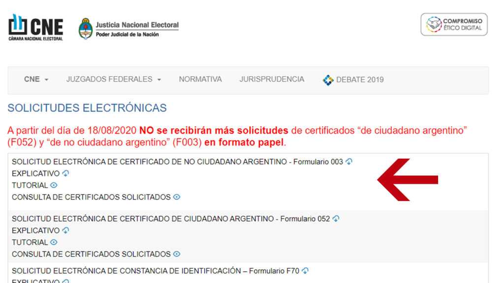 formulario de no naturalizacion argentino para solicitar la ciudadania italiana